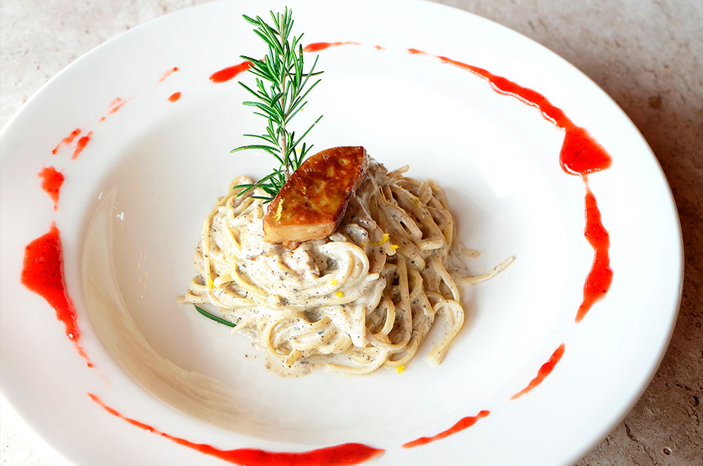 Recepta de pasta amb foie