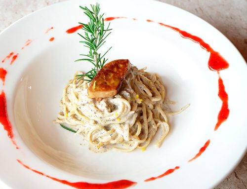 Receta de pasta con foie