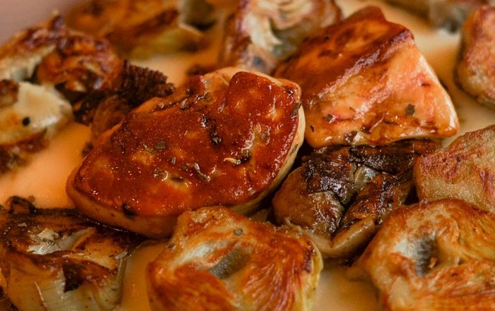 Recepta de carxofes amb foie gras